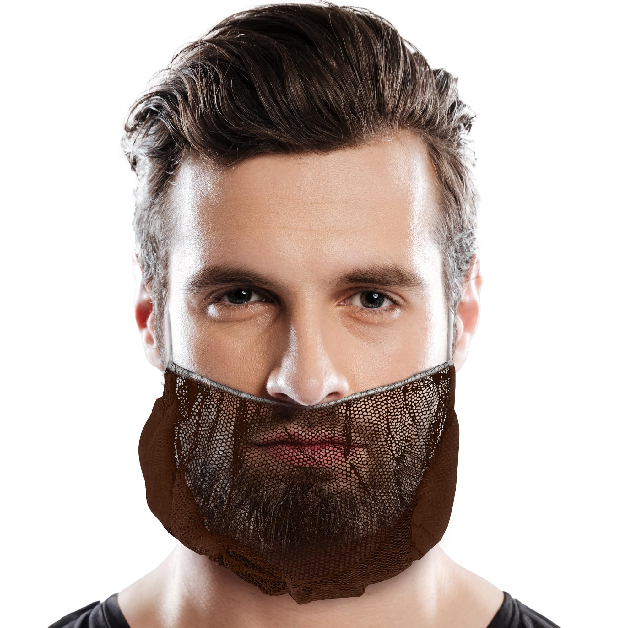 Ronco - Brown Disposable Polyester Beard Guard, 100/Pkg, 10pks/cs - RNC1794