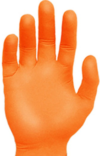 RONCO - Small Orange Nitrile Powder-Free Examination Gloves - 948S