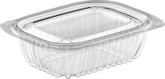 RitePak - Hinged PET Produce Container with No Top Vent Holes, 600/cs, 585cs/TL - RPHC400