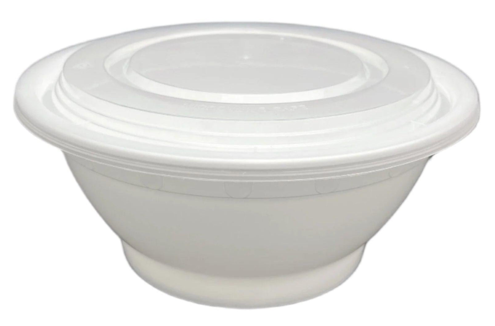 RitePak - 32oz White Microwavable Soup Bowl Round Container with Lid, 150 Sets/Cs - B-38B