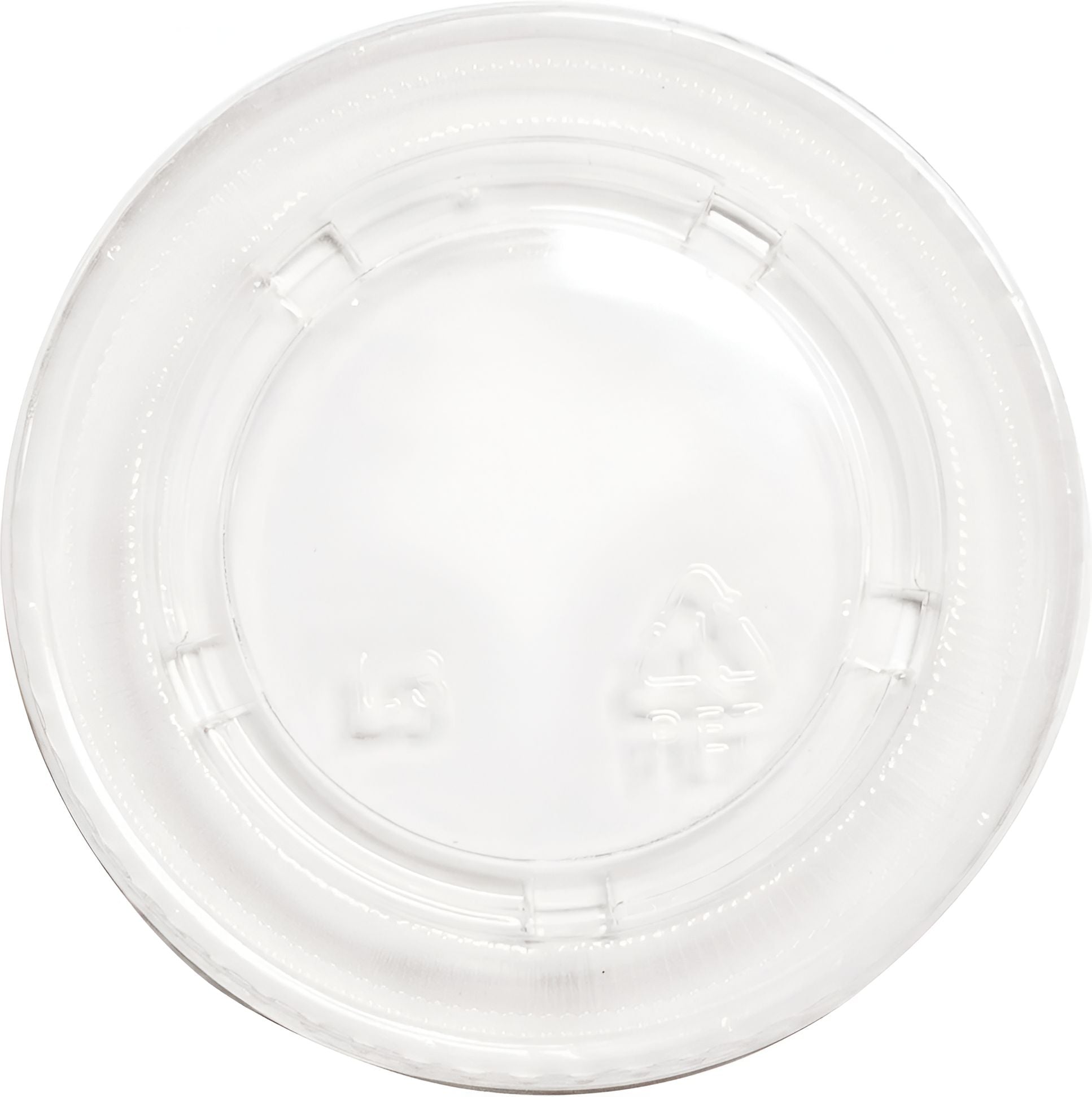 RitePak 4 Oz Clear Plastic Portion Cup Lid, 2500/Cs PL400