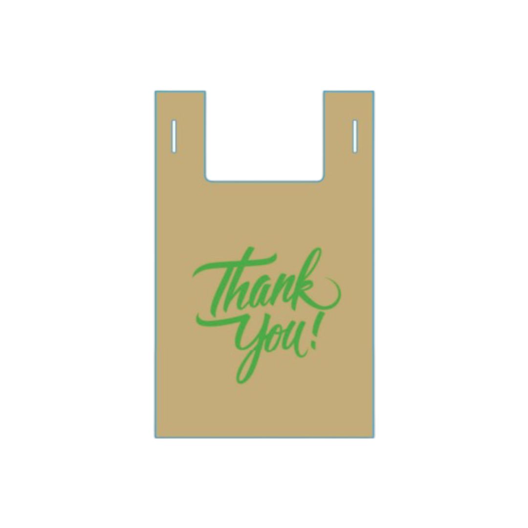 S5 PP Reusable T-Shirt Prt Thank You Bag