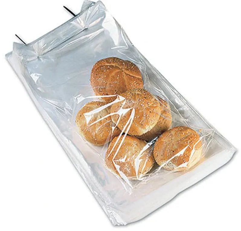 RiteSource - 10" x 20"+1.5" 1 Mil Thickness Wicketted Poly Bread Bag, 2000/cs - RSW102015