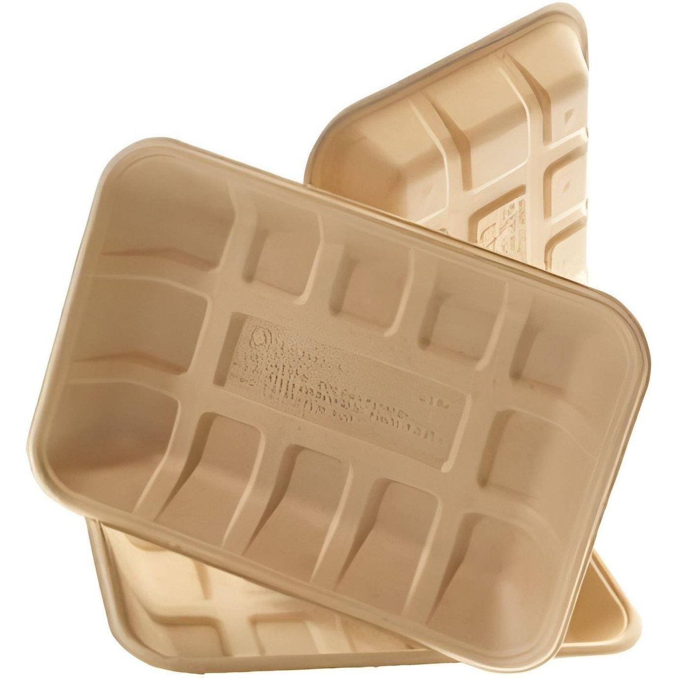 CKF Inc. - 9" x 6.8" x 2" RT18 Pulp Packaging Tray, 500/Cs - 44773