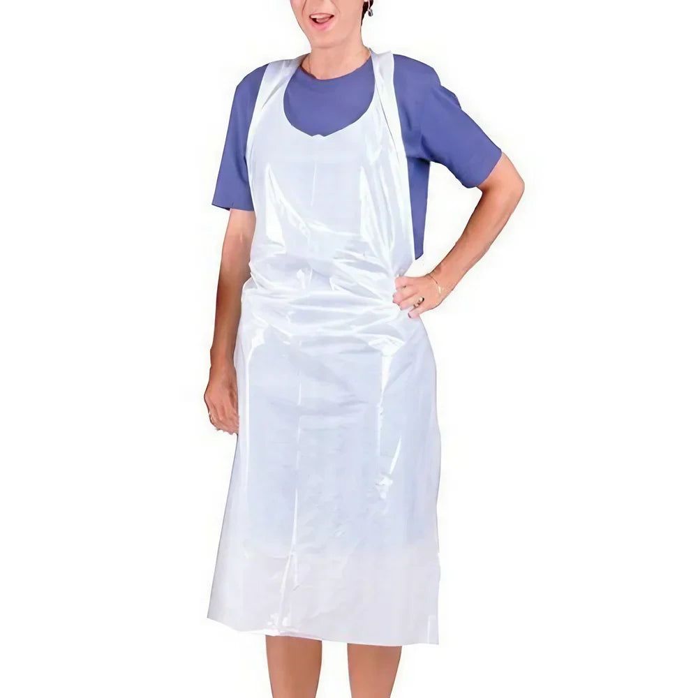 RiteTouch - 28" X 46" White Plastic Apron, Pack of 1000 - RTAP2846