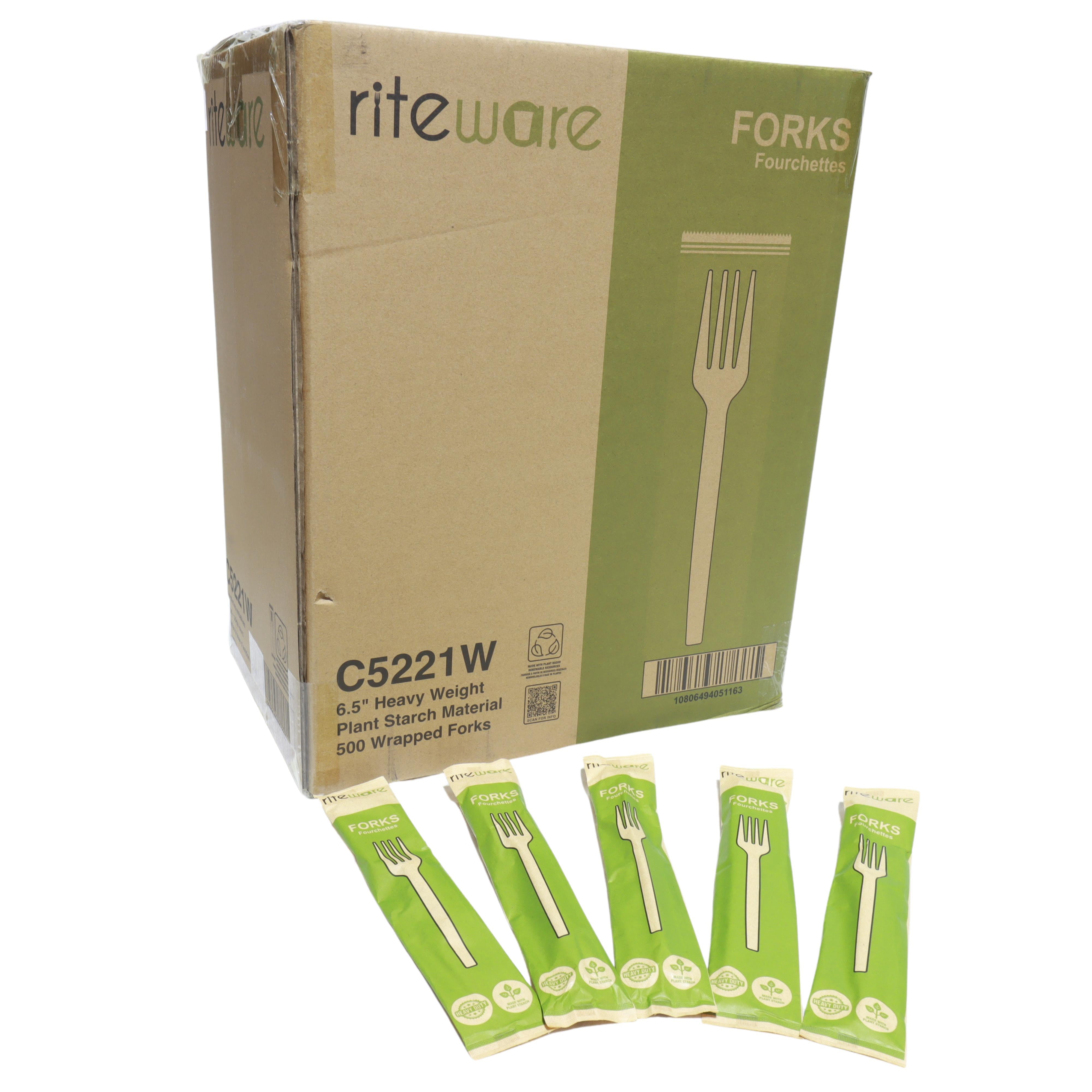 RiteWare - PSM 6.5" Heavy Weight Forks - Wrapped, 500/Cs - C5221W