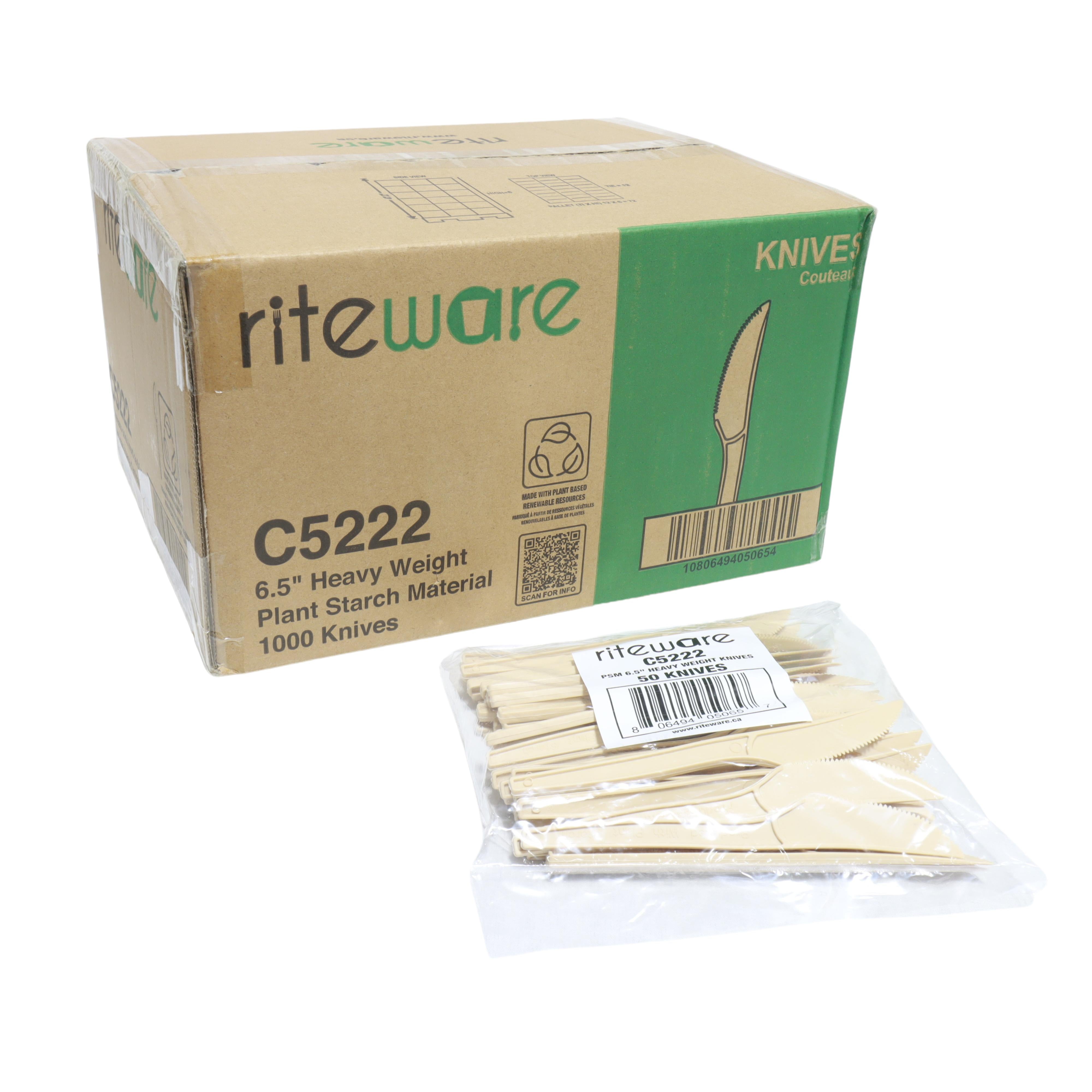 RiteWare - PSM 6.5" Heavy Weight Knives, 50/Bg, 20 Bg/ Cs - C5222
