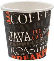 RiteWare - 4 Oz Paper Hot Cups with Litho Design, 1000/Cs - HC04LT