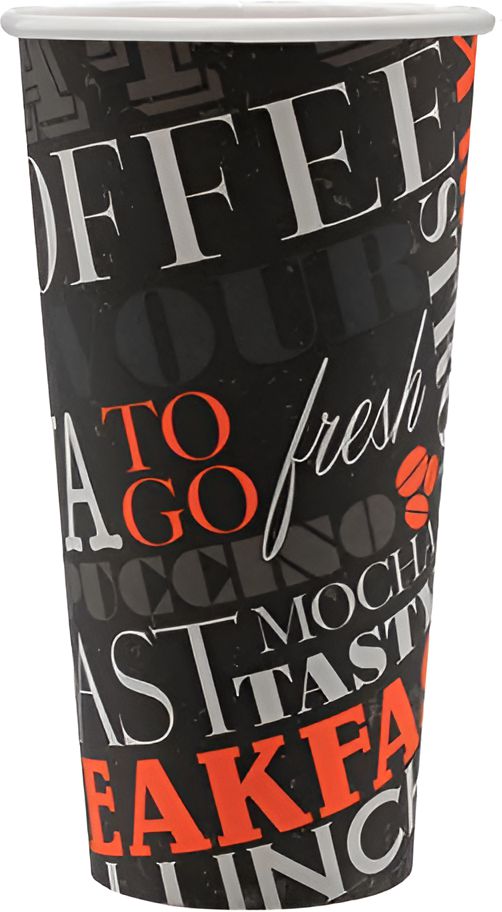 RiteWare - 20 Oz Litho Design Paper Hot Cups, 1000/cs - HC20LT