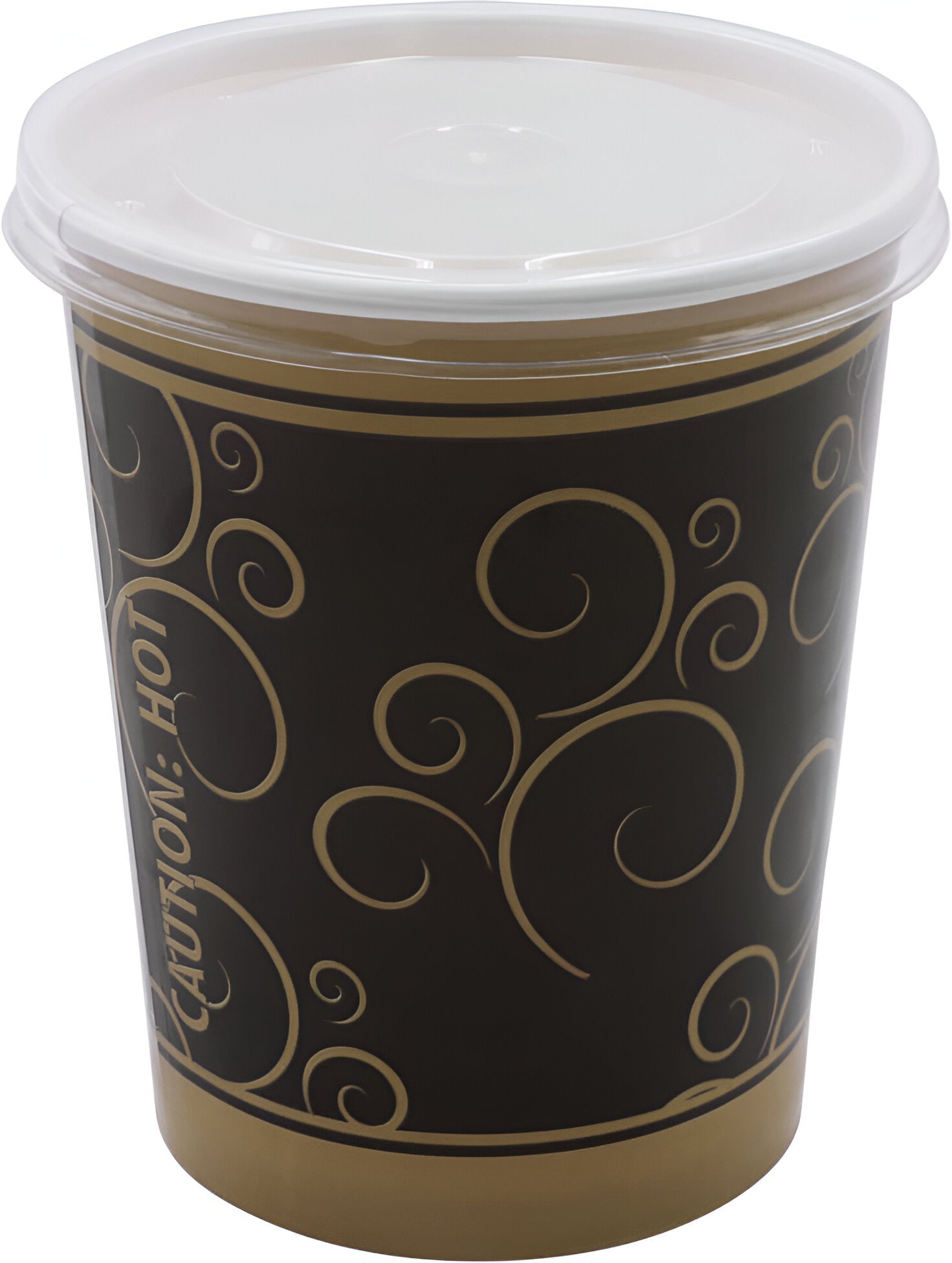 RiteWare - 32 Oz Aroma Design DSP Food Container width Lid, 500/Cs - KH32AR