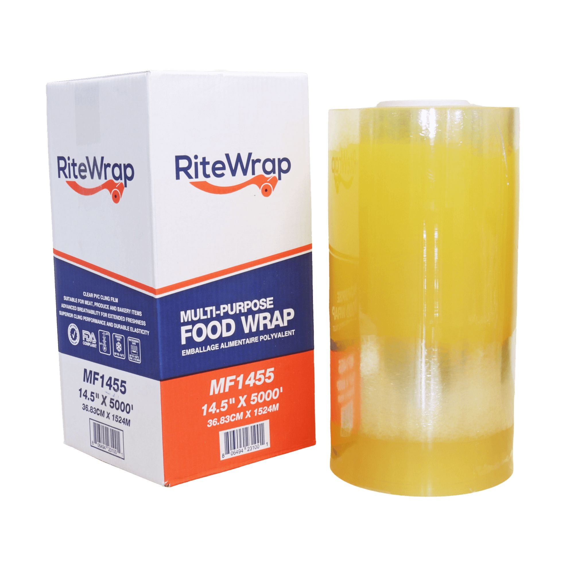 RiteWrap - 14" x 5000' Multi-Purpose Food Film, 21.94 lb - MF1455