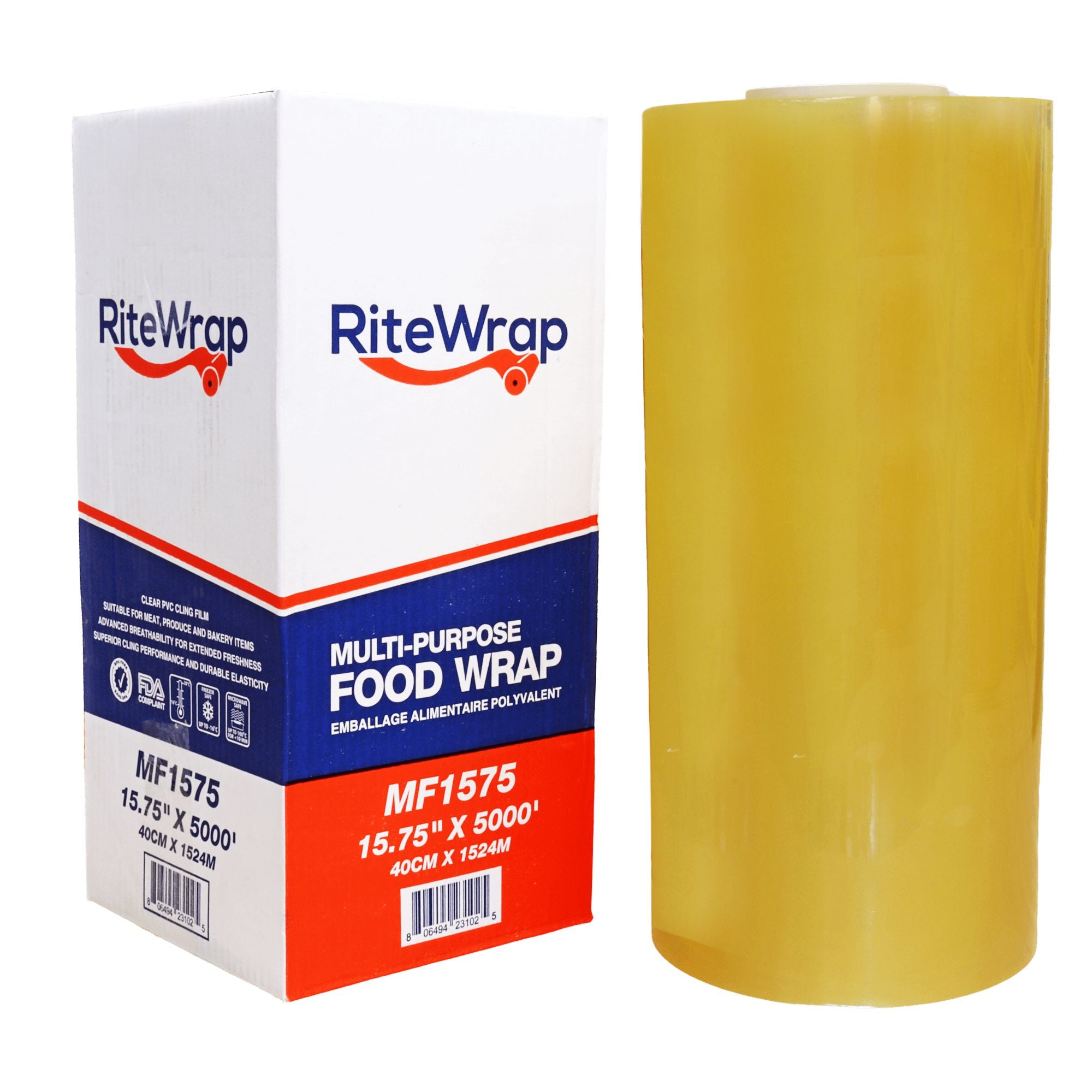 RiteWrap - 15.75" x 5000' Multi-Purpose Food Film, 22.53 lb - MF15750