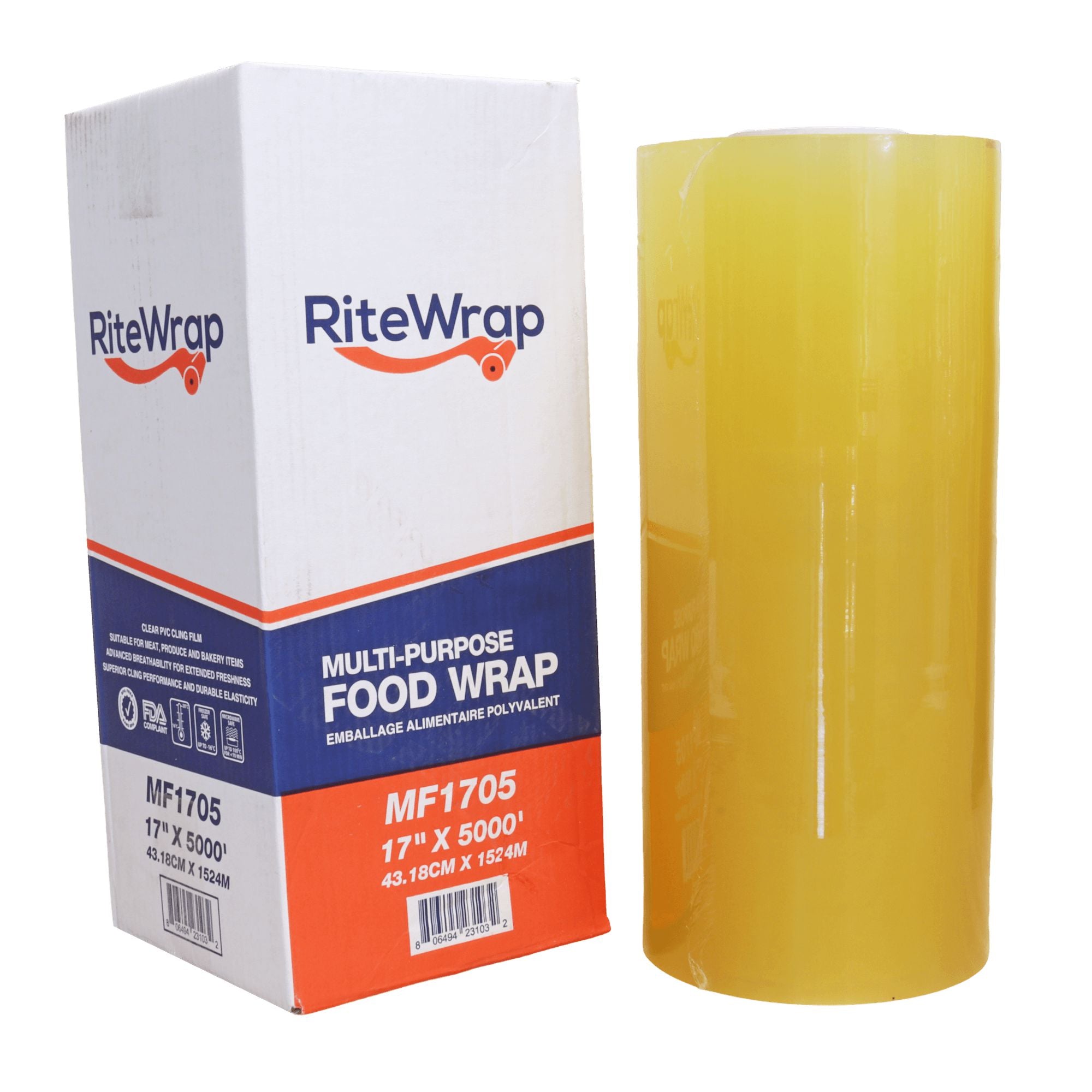 RiteWrap - 17" x 5000' Multi-Purpose Food Film, 25.48 lb - MF1705