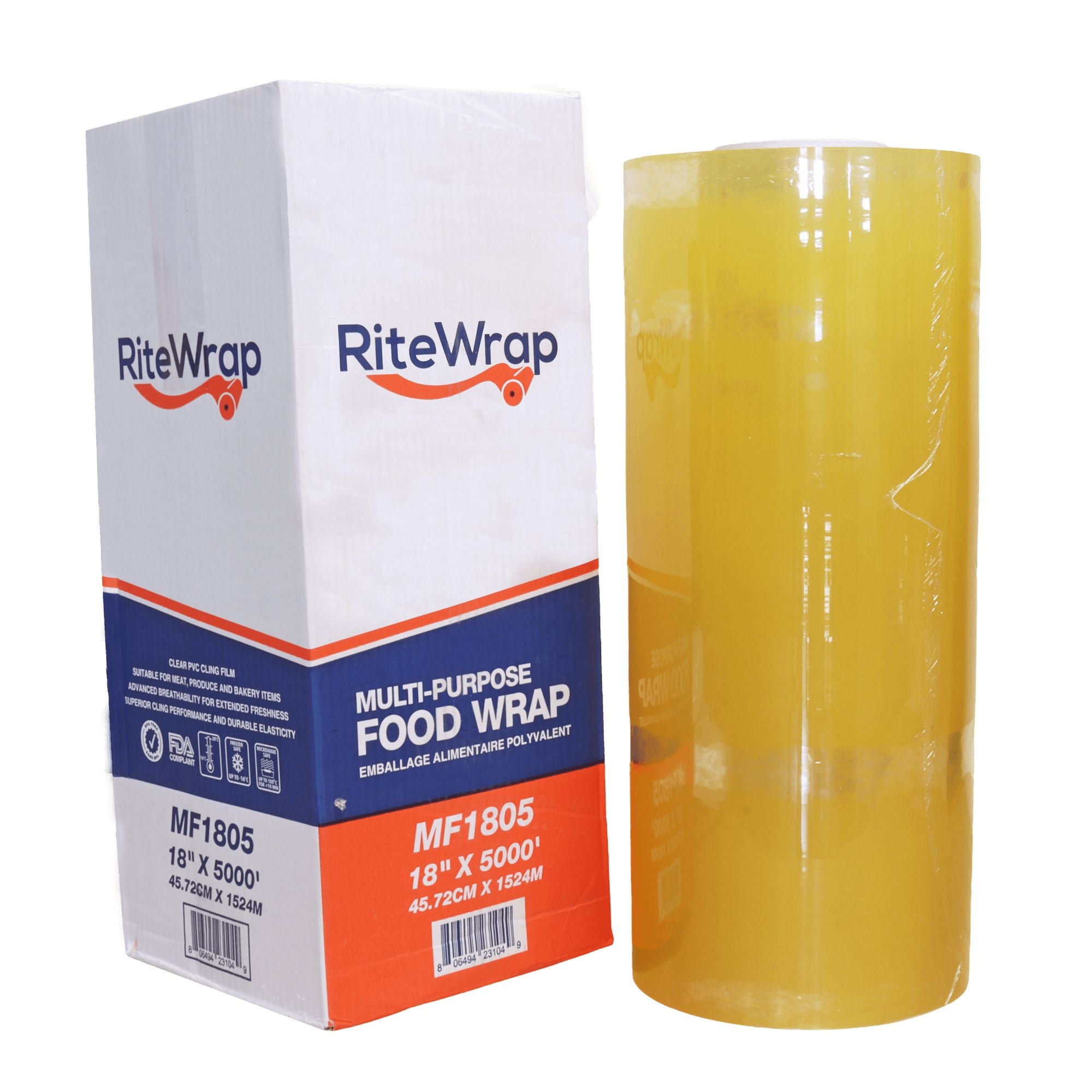 RiteWrap - 18" x 5000' Multi-Purpose Food Film, 26.67 lb - MF1805