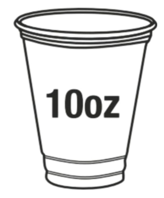 RiteWare - 10 Oz Clear 7 Series PET Cups, Pack of 1000 - PEC0710