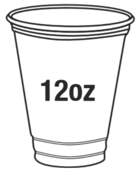 12oz Clear PET Cups - PEC1212