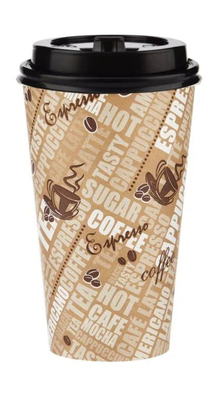 RiteWare - 16 Oz Williams Café PET Cup with Use 16 Series Lids, 1000/cs - RWPEC1616WIL