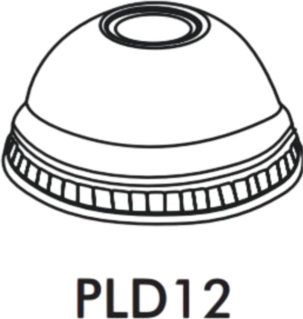 PLD12 Dome Lid 1200 Series PET Cup