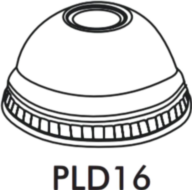 PLD16 Dome Lid 1600 Series PET Cup