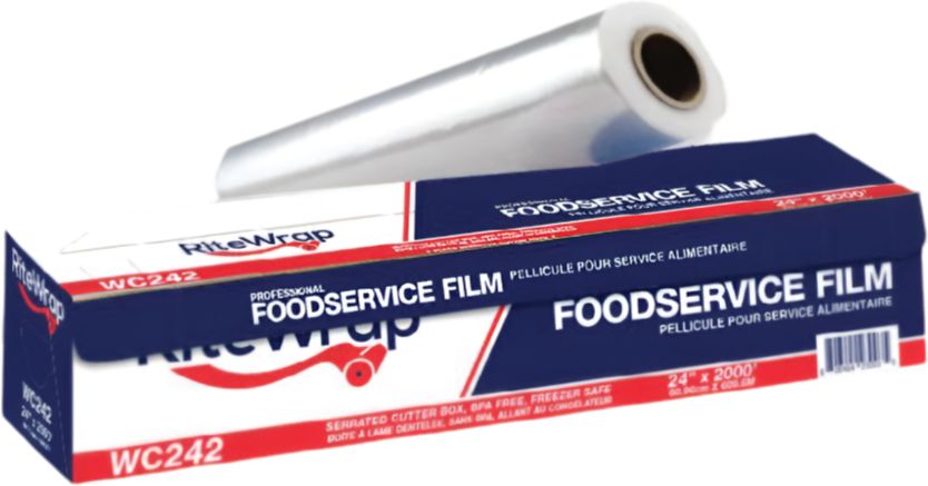 RiteWrap - 24’’ x 2000 Ft Clear Food Film - RWWC242