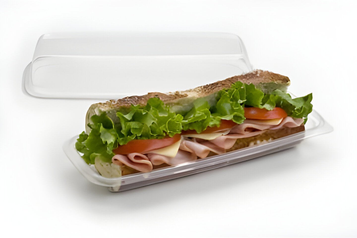 Sabert - Clear Large Sub Container, 300/cs -101105F300N