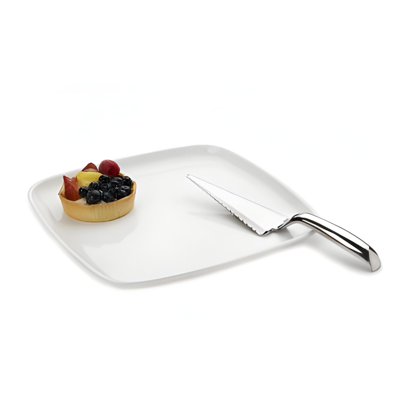 Sabert - White PP 12" Mozaïk Square Platter, 25/Cs - SAB2312PP