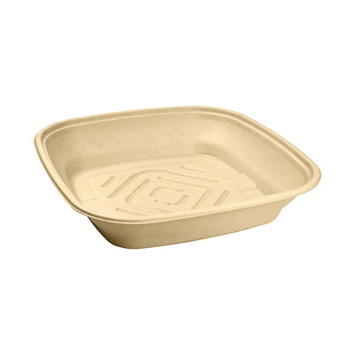 Sabert - 160 Oz Square Pulp Catering Bowl, 25/cs - SAB42141600D25