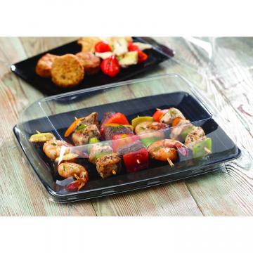 Sabert - Clear High Dome Lid for 8" x 11" Mozaïk® PP Rectangle Platters, 72/Cs - SAB5133110D