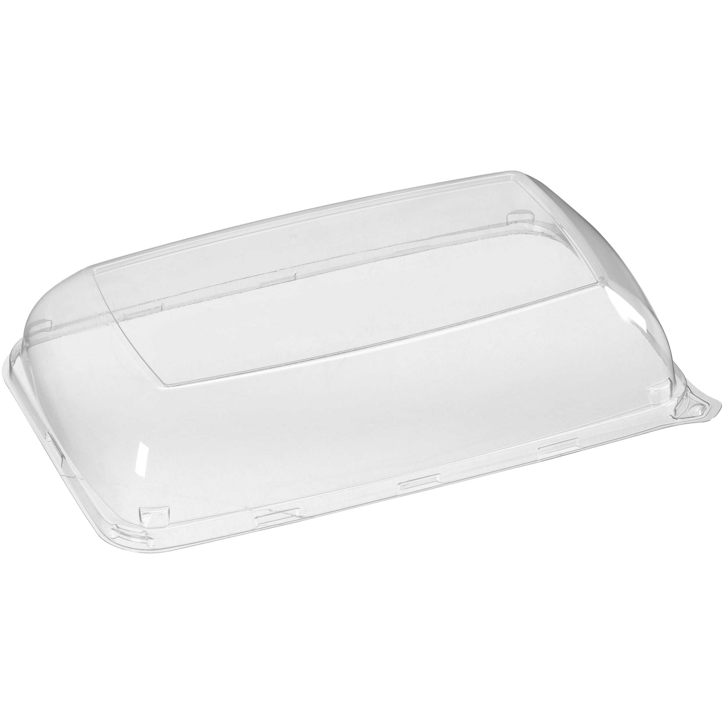 Sabert - Clear High Dome Lid for 5.9" x 9.5" Mozaïk Rectangle Platters, 72/Cs - SAB5606