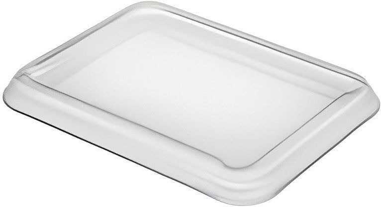 Sabert - 6.5" x 8.5" Clear PET Lid Fist M Rectangle Trays, 390 Per Case - 56580G390