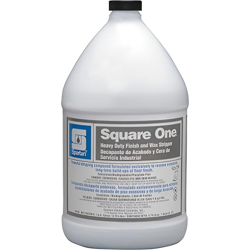 Spartan - Square One Heavy Duty Finish and Wax Stripper, 4Jug/Cs - 007804C