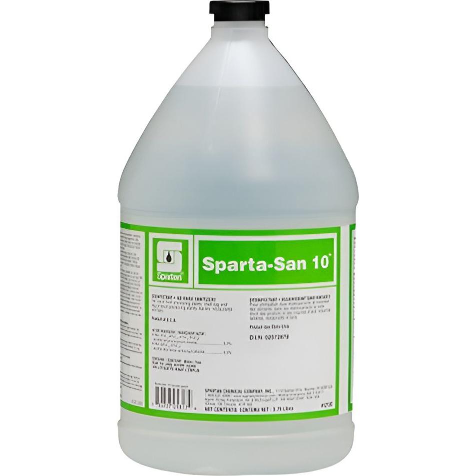 Spartan - SpartaSan 10 1 Gallon Food Sanitizer, 4 Jug/Cs - 121304C