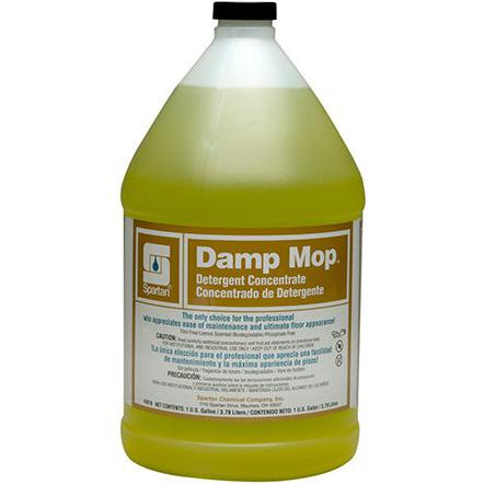Spartan - Damp Mop 1 Gallon Lemon Scent Neutral Floor Cleaner, 4 Jug/Cs - 301604C
