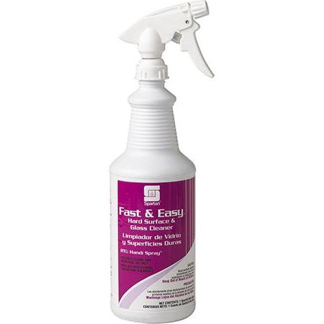 Spartan - Fast & Easy Ready To Use Glass Cleaner, 12 Bt/Cs - 326003C