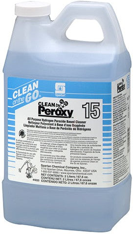 Spartan - Clean on the Go 2 Litre Clean by Peroxy All Purpose Cleaner, 4Jug/Cs - 482002C