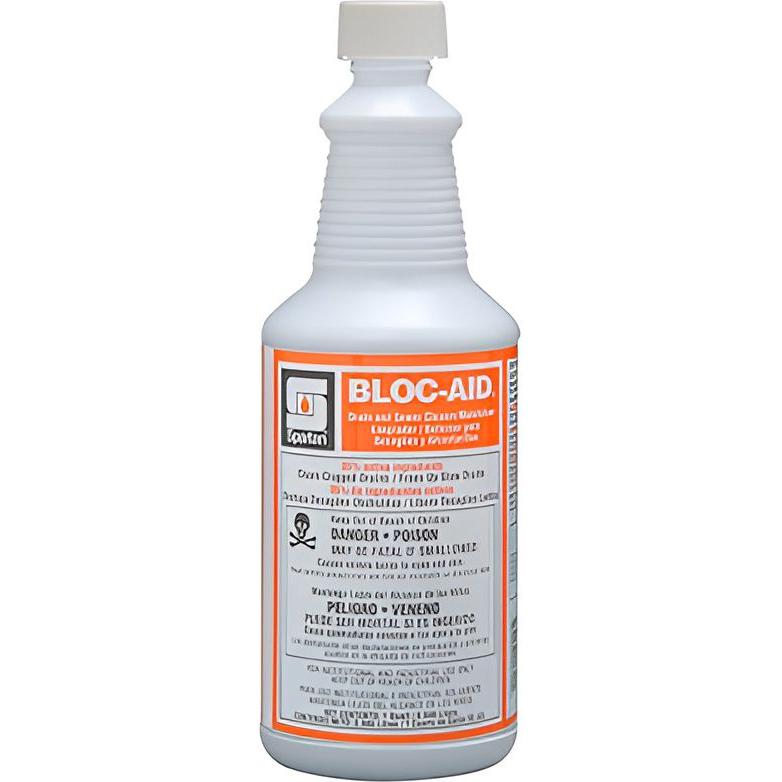 Spartan - Bloc-Aid 1 Quart Drain Cleaner, 12Bt/Cs - 738003C