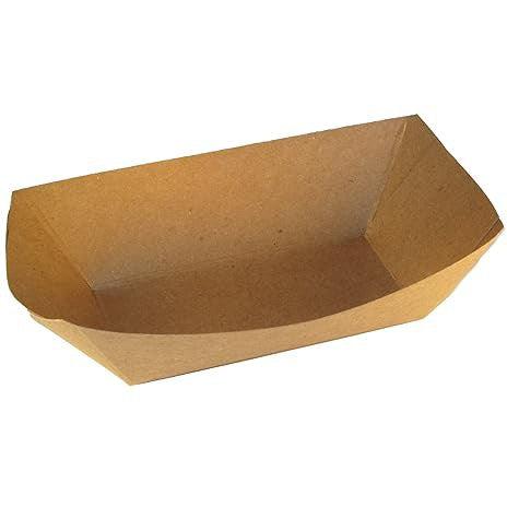 Specialty Quality Packaging - #100, 1 lb Rectangle Kraft Food Tray, 1000/Pk - 7151