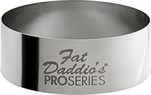 Fat Daddio's - Pro Series 2" x 0.75" Stainless Steel Round Cake & Pastry Rings - SSRD-2075