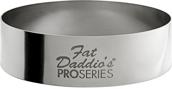 Fat Daddio's - Pro Series 2.5" x 0.75" Stainless Steel Round Cake & Pastry Rings - SSRD-2575