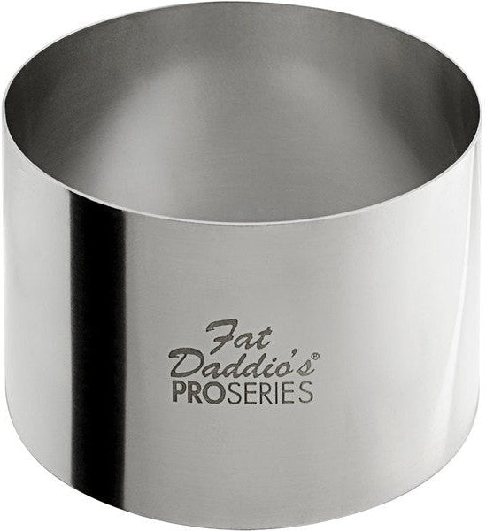 Fat Daddio's - Pro Series 2.75" x 1.75" Stainless Steel Round Cake & Pastry Rings - SSRD-275175