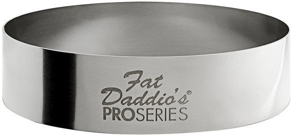 Fat Daddio's - Pro Series 2.75" x 0.75" Stainless Steel Round Cake & Pastry Rings - SSRD-27575