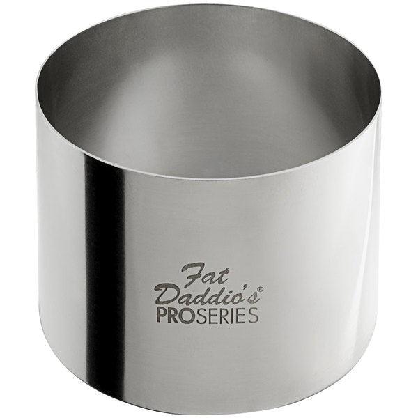 Fat Daddio's - Pro Series 3" x 2" Stainless Steel Round Cake & Pastry Rings - SSRD-3020