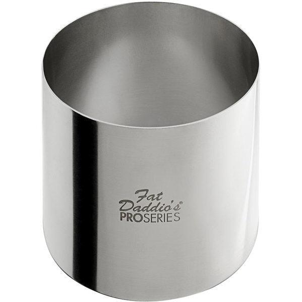 Fat Daddio's - Pro Series 3" x 3" Stainless Steel Round Cake & Pastry Rings - SSRD-3030
