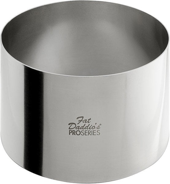 Fat Daddio's - Pro Series 5" x 3" Stainless Steel Round Cake & Pastry Rings - SSRD-5030