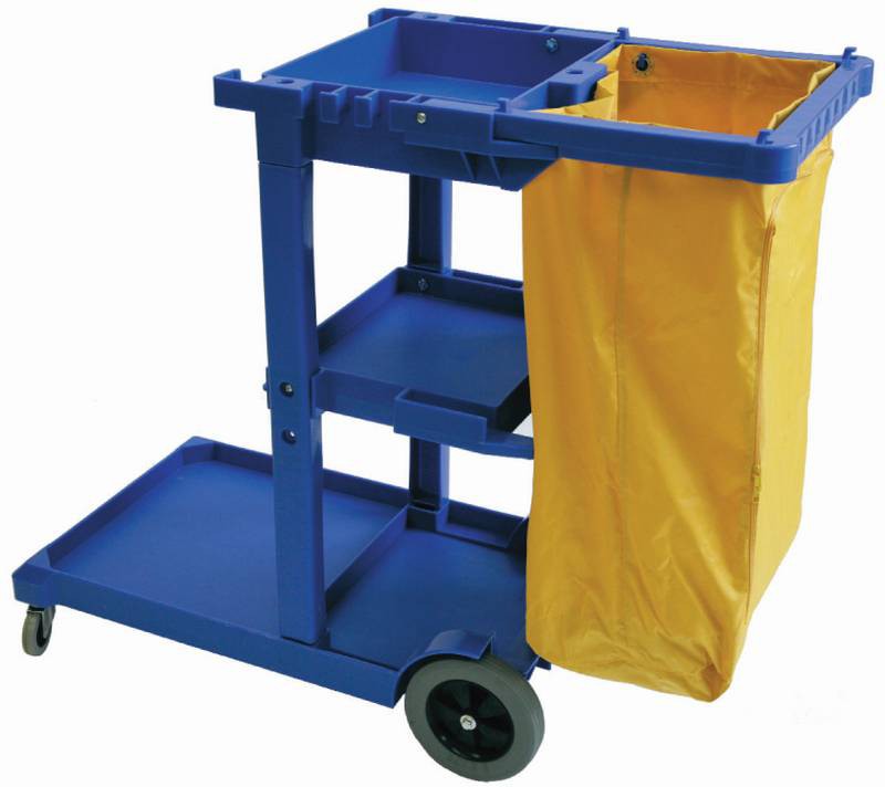 TiSA - Blue Janitors Cart, 1/cs - TS0006BU