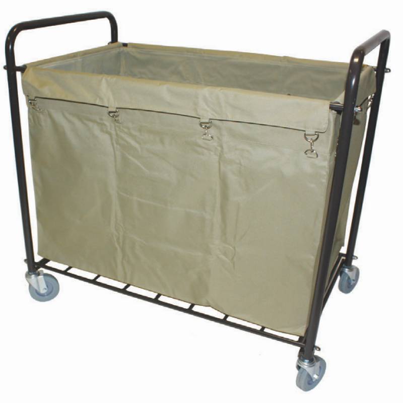 TiSA - Rectangular Metal Laundry Cart, 1/Cs - TS0011