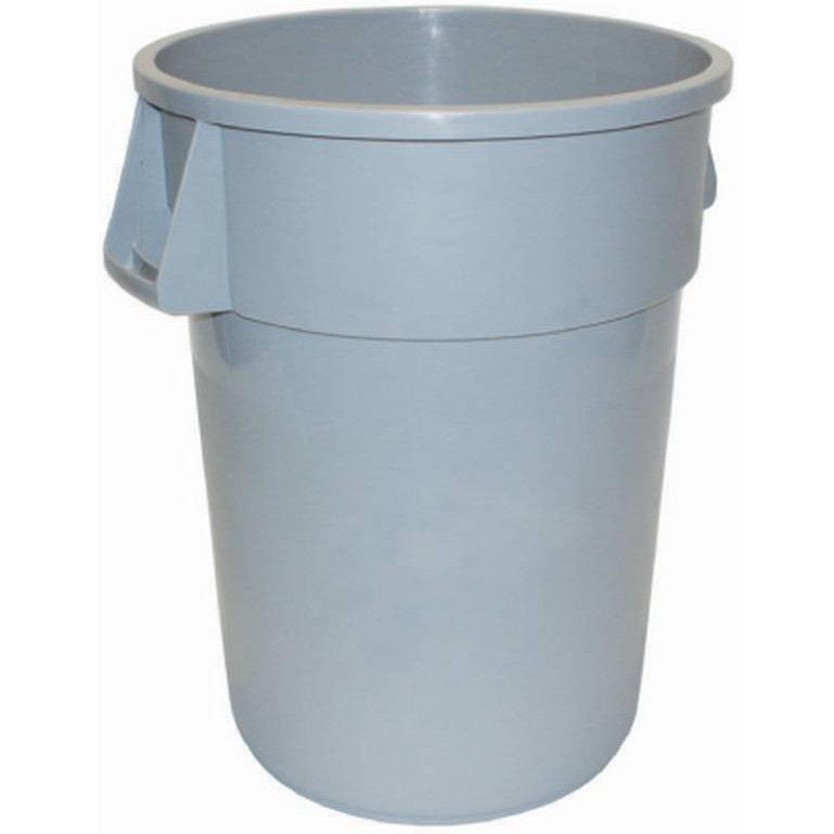 TiSA - 32 Gallon Grey Round Container, Pack of 6 - TS0030
