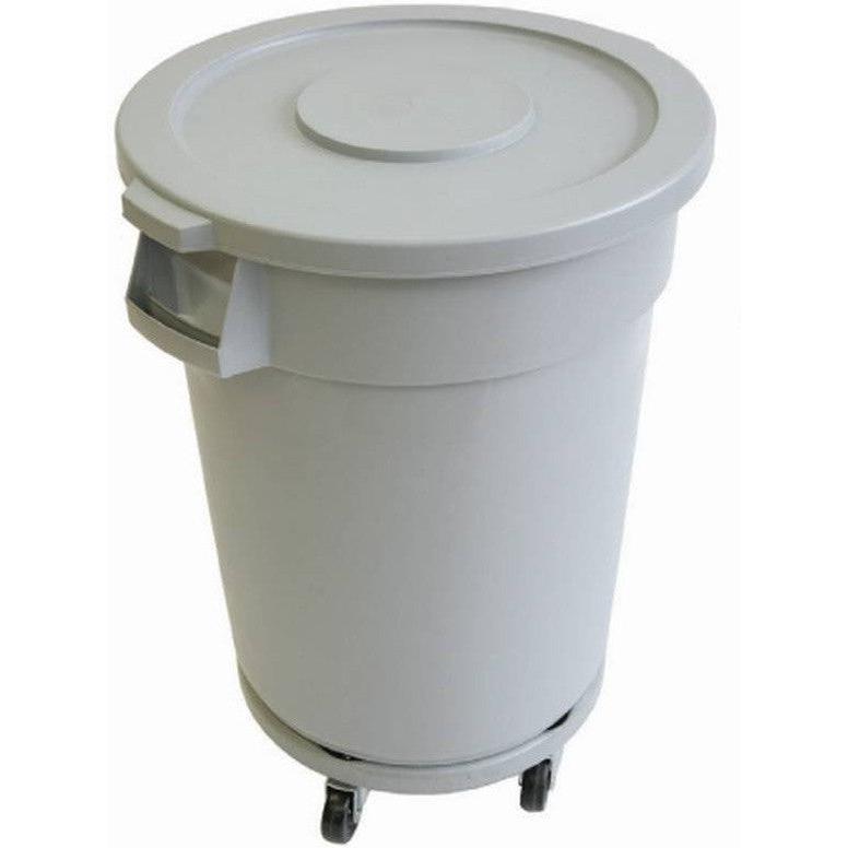 TiSA - 32 Gallon Grey Round Container Kit, 3/cs - TS0031