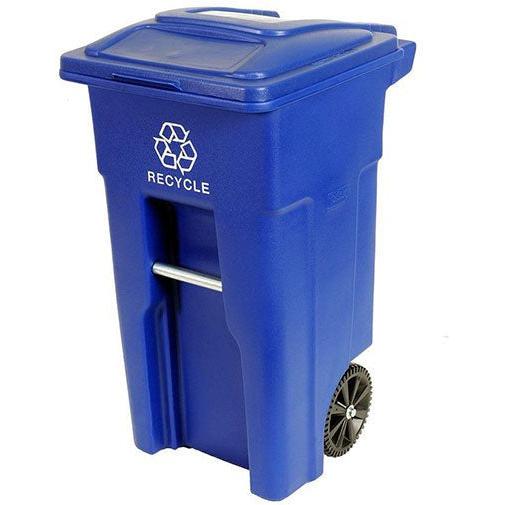 TiSA - 32 Gal Blue Wheeled Container, 3/cs - TS0051BU