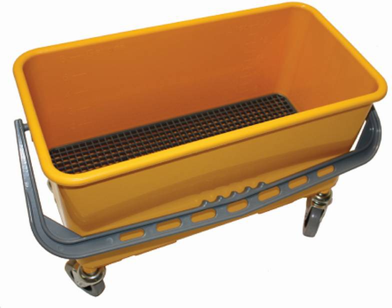 TiSA - Yellow Window Cleaning Bucket, 5/cs - TS0067